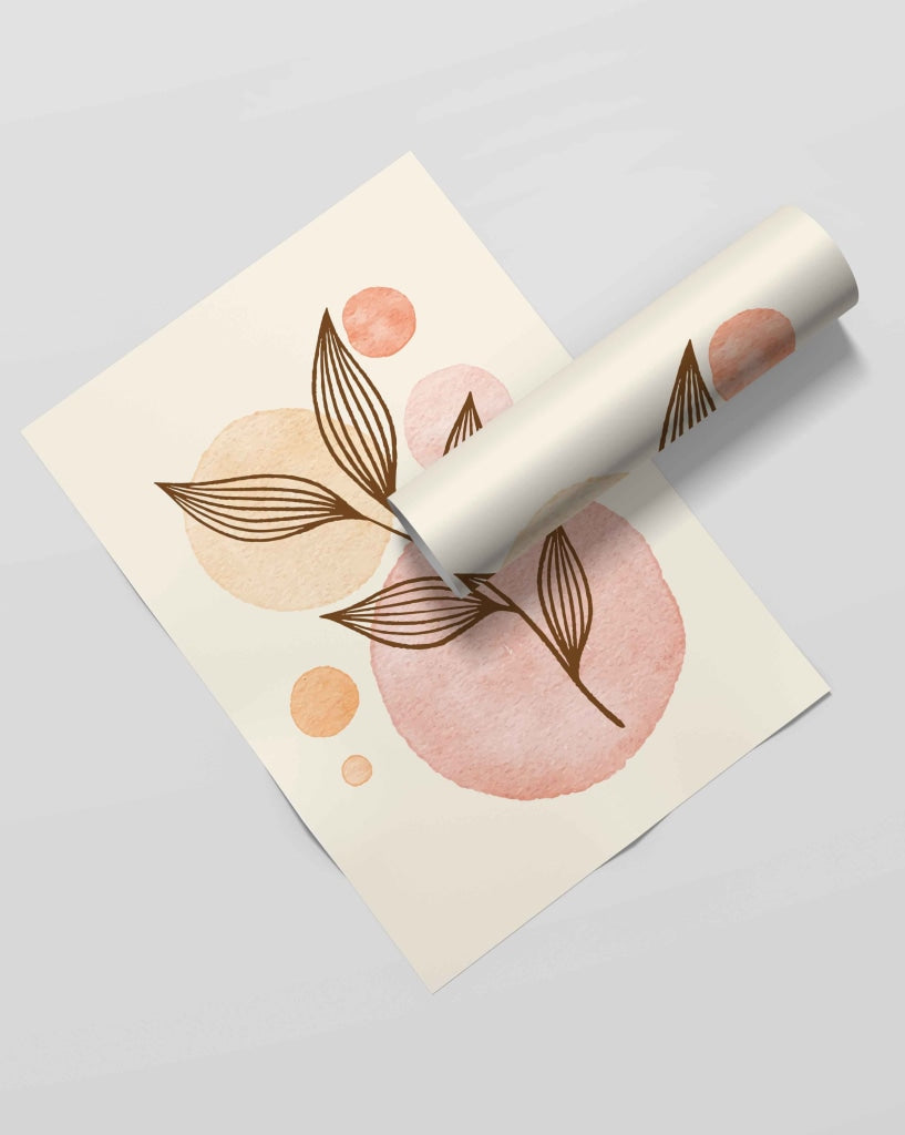 The Leaf Print - Nature Art Frame For Wall Decor- Funkydecors Xs / Roll Posters Prints & Visual