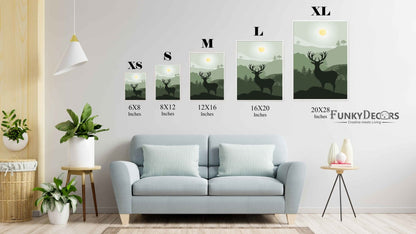The Mountain Shades - Animal Art Frame For Wall Decor- Funkydecors Posters Prints & Visual Artwork