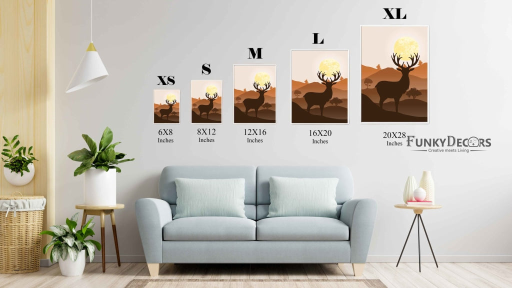 The Mountain Shades - Animal Art Frame For Wall Decor- Funkydecors Posters Prints & Visual Artwork