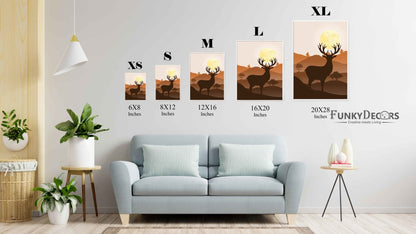 The Mountain Shades - Animal Art Frame For Wall Decor- Funkydecors Posters Prints & Visual Artwork