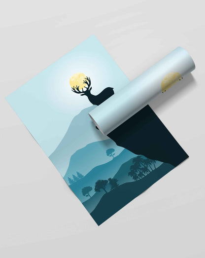 The Mountain Shades - Animal Art Frame For Wall Decor- Funkydecors Xs / Roll Posters Prints & Visual