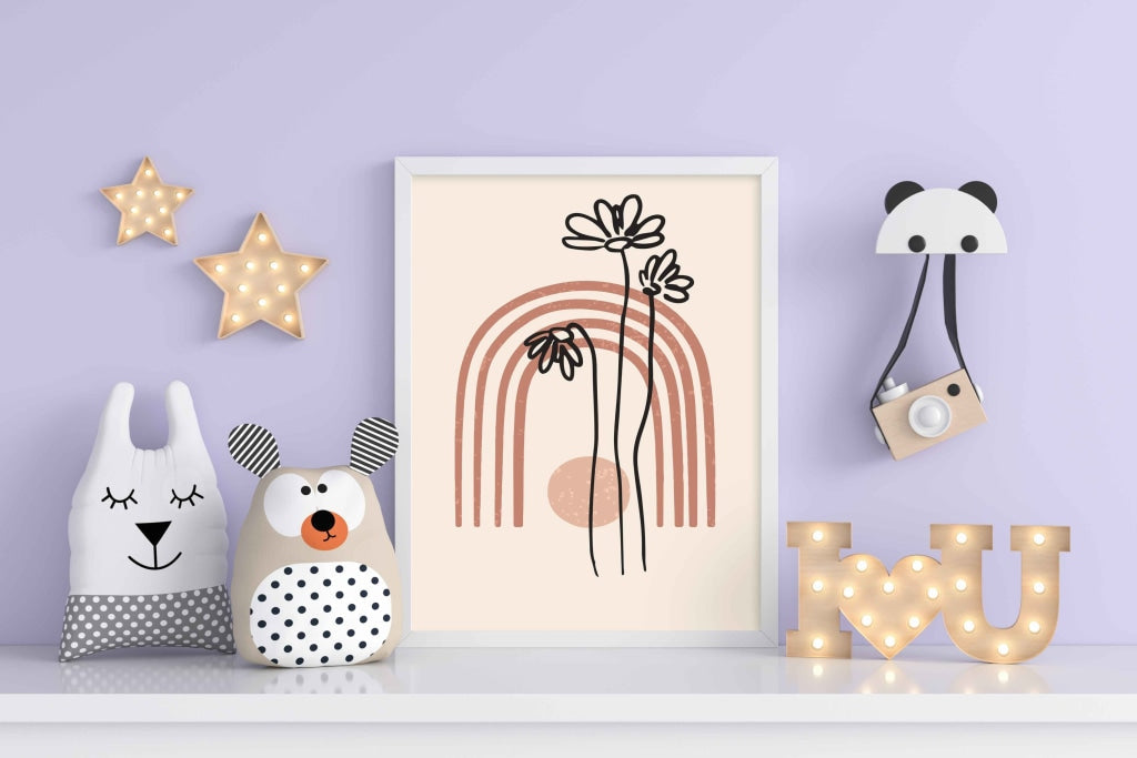 The Mystery Of Curves - Minimal Art Frame For Wall Decor- Funkydecors Xs / White Posters Prints &
