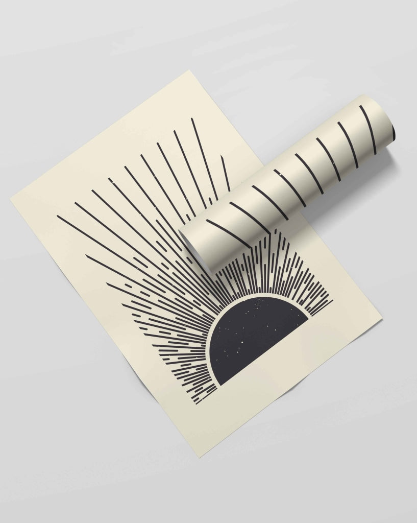 The Mystery Of Lines - Minimal Art Frame For Wall Decor- Funkydecors Xs / Roll Posters Prints &