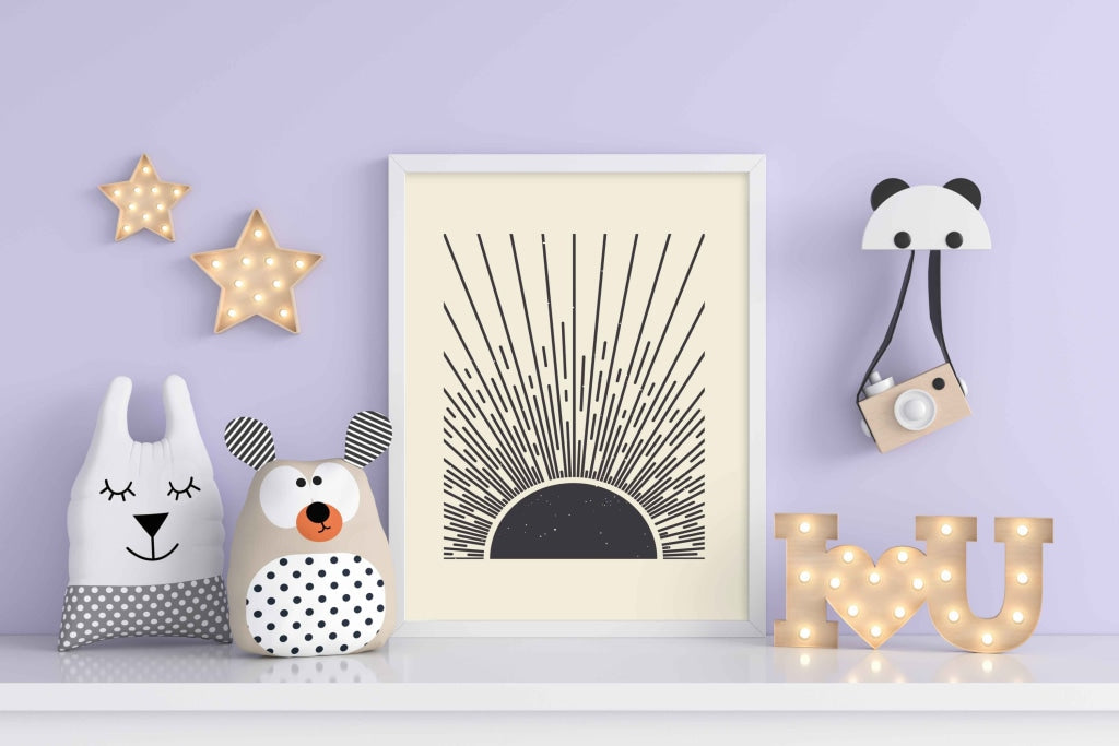 The Mystery Of Lines - Minimal Art Frame For Wall Decor- Funkydecors Xs / White Posters Prints &