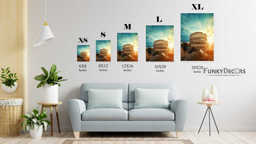 The Rome Art - Architectural Frame For Wall Decor- Funkydecors Posters Prints & Visual Artwork