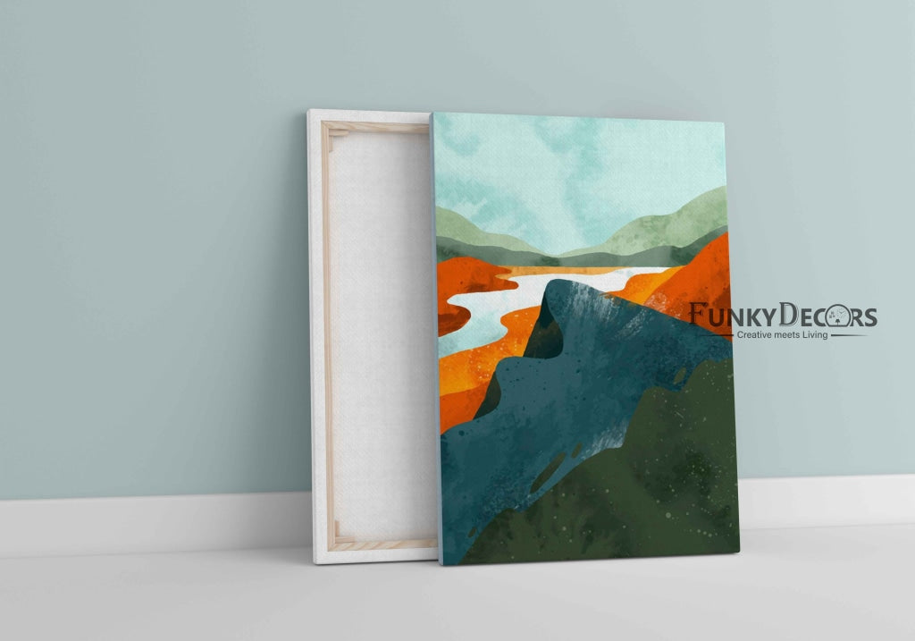 The Shade Of Fire - Abstract Art Frame For Wall Decor- Funkydecors Posters Prints & Visual Artwork