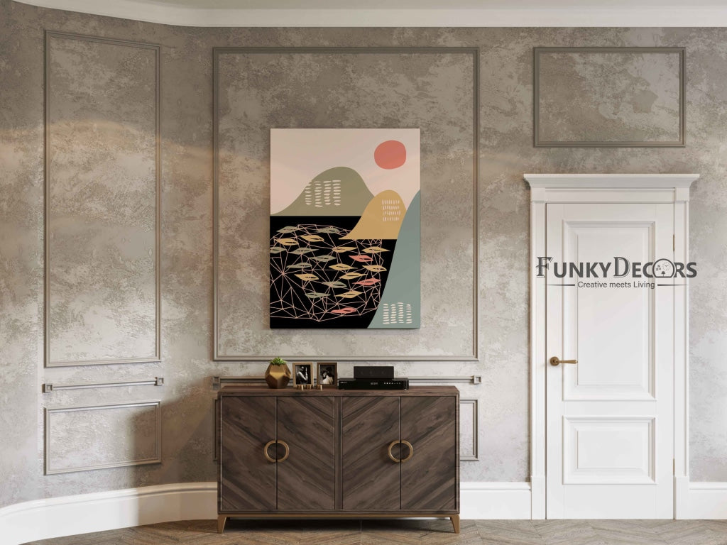The Stroke - Abstract Art Frame For Wall Decor- Funkydecors Posters Prints & Visual Artwork