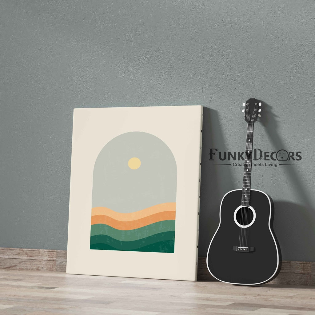 The Sunset Mode - Abstract Art Frame For Wall Decor- Funkydecors Posters Prints & Visual Artwork