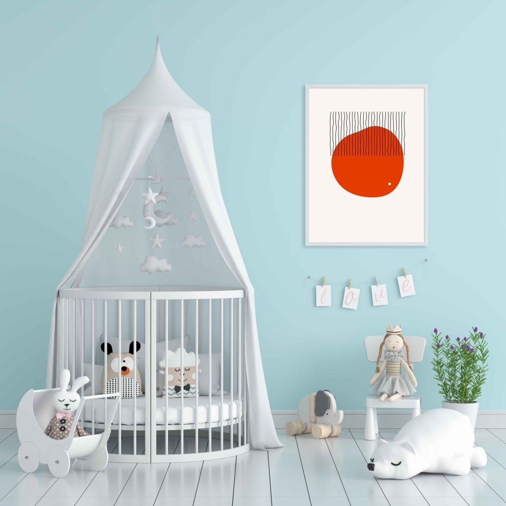 The Vertical Pathway Geometric Art Frame For Wall Decor- Funkydecors Xs / White Posters Prints &
