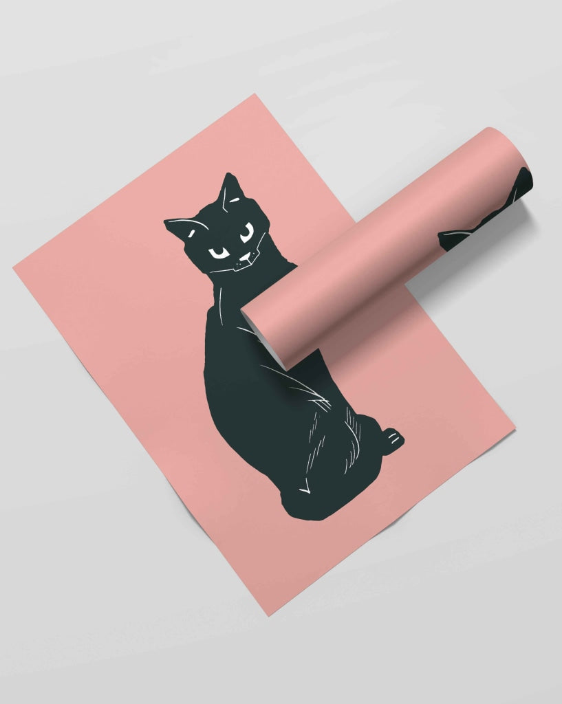 The Witchs Cat - Animal Art Frame For Wall Decor- Funkydecors Xs / Roll Posters Prints & Visual