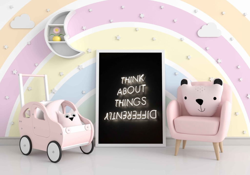 Think About Things Differently - Quotes Art Frame For Wall Decor- Funkydecors Xs / White Posters