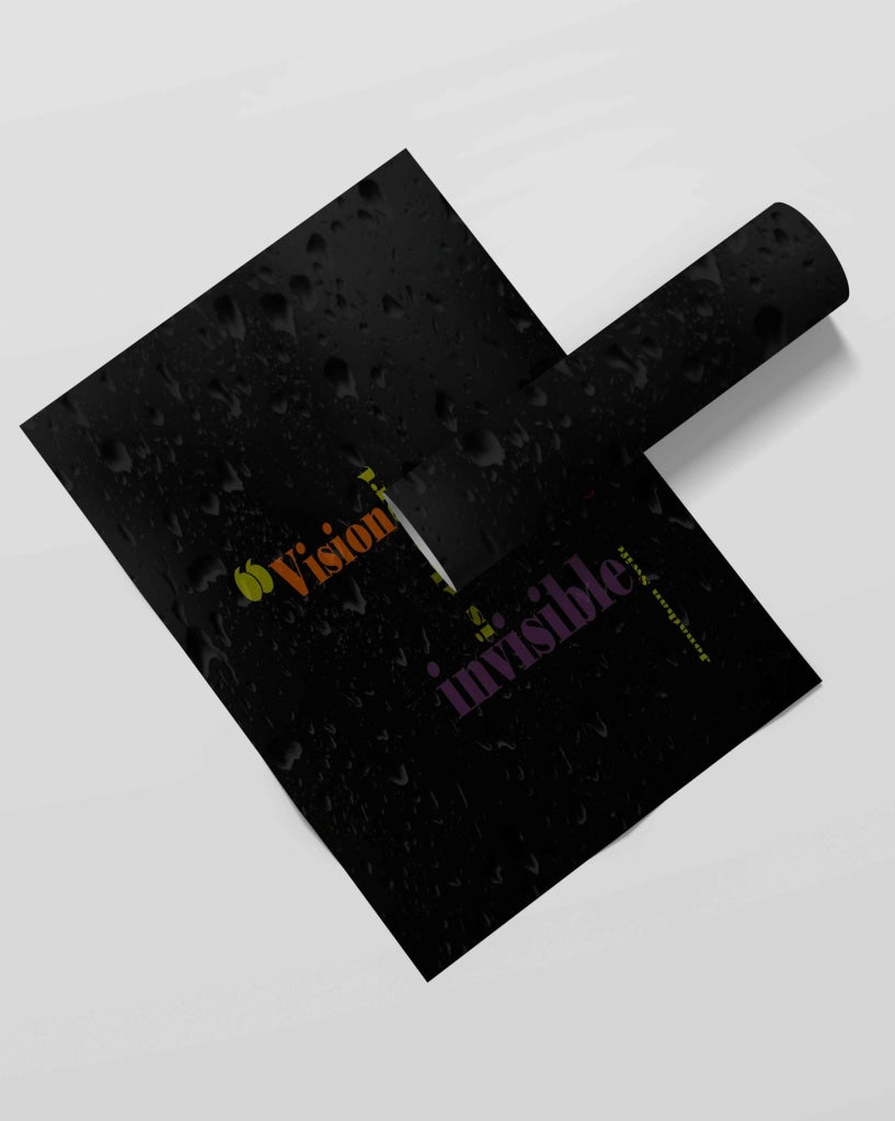 Vision Is The Art Of Seeing Things Invisible - Motivation Quotes Frame For Wall Decor- Funkydecors
