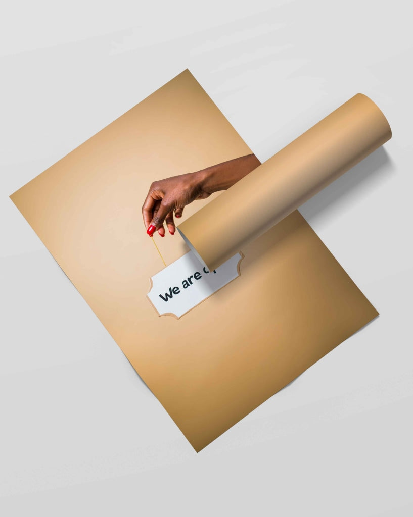 We Are Open - Business Art Frame For Wall Decor- Funkydecors Xs / Roll Posters Prints & Visual