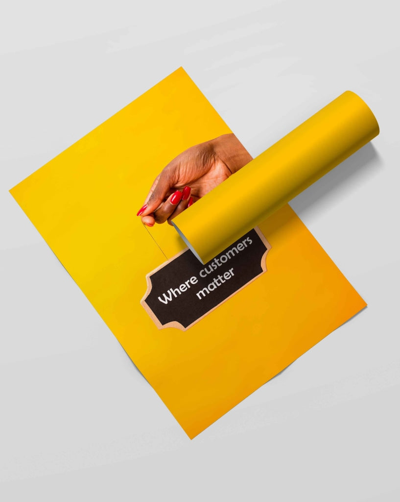Where Customers Matter - Business Art Frame For Wall Decor- Funkydecors Xs / Roll Posters Prints &