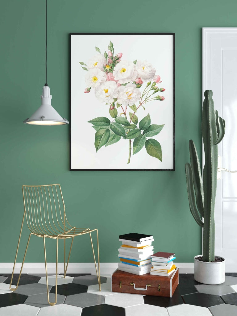 White As Frost - Nature Art Frame For Wall Decor- Funkydecors Xs / Black Posters Prints & Visual