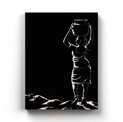 Women Achromatic Art Frame For Wall Decor- Funkydecors Xs / Canvas Posters Prints & Visual Artwork