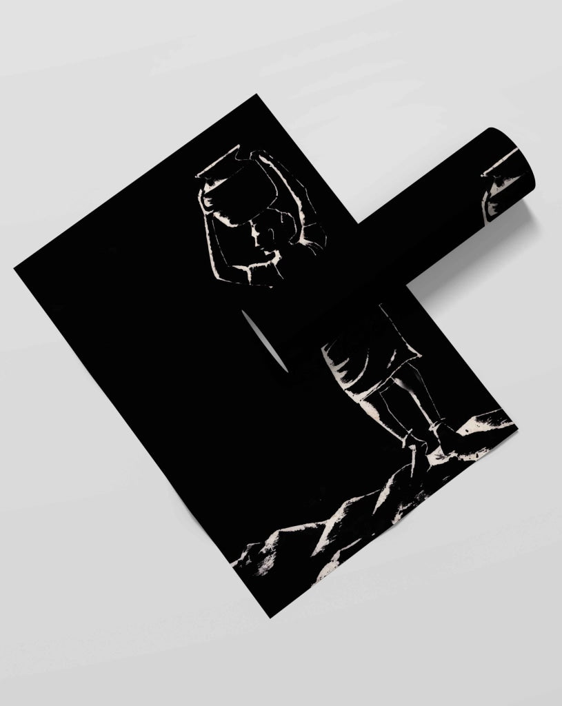 Women Achromatic Art Frame For Wall Decor- Funkydecors Xs / Roll Posters Prints & Visual Artwork
