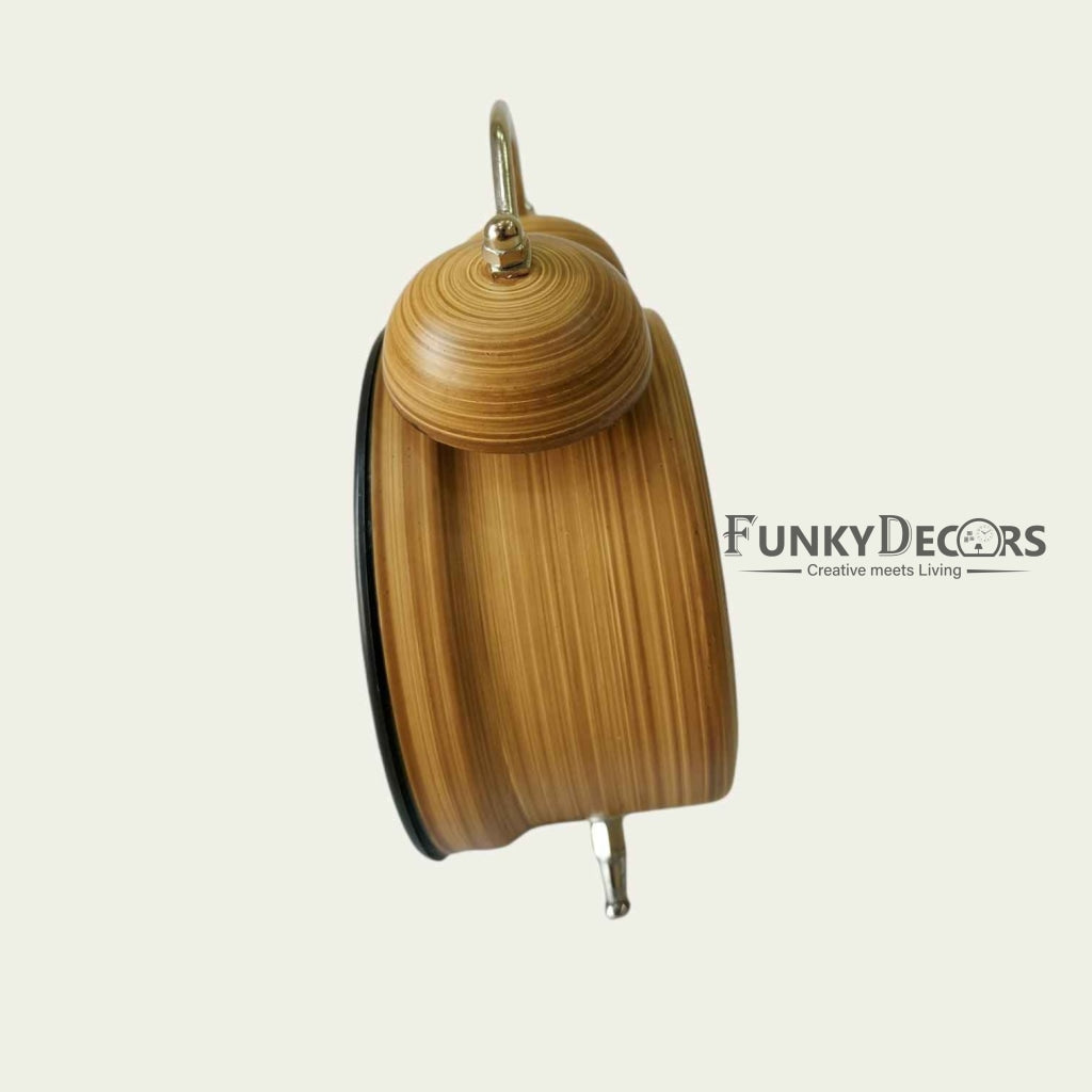 Wooden Texture Assorted Design Royal Retro Style Alarm Kids Room Table Clock-Funkydecors Clocks
