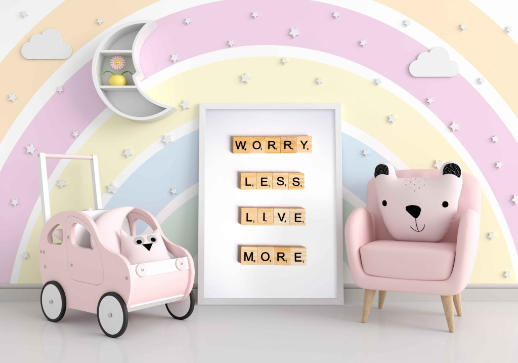 Worry Less Live More - Motivation Quotes Art Frame For Wall Decor- Funkydecors Xs / White Posters