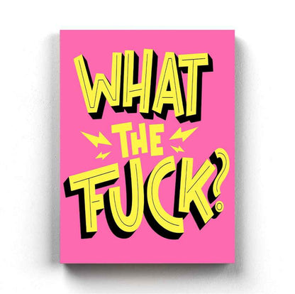 Wtf - Pop Art Frame For Wall Decor- Funkydecors Xs / Canvas Posters Prints & Visual Artwork