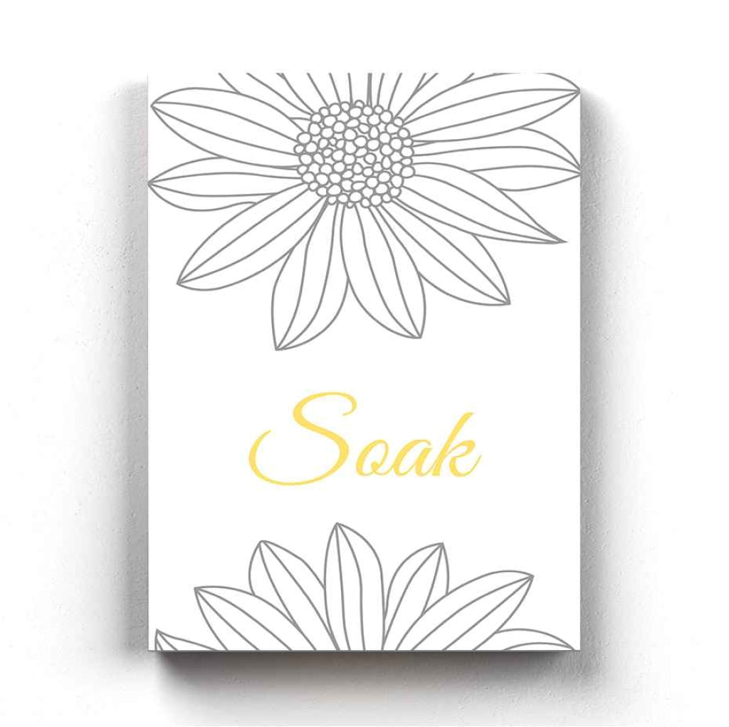 Yellow Mellow Floral Design Portrait Art Frame For Wall Decor - Funkydecors Xs / Canvas Posters