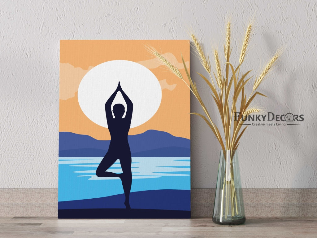 Yoga Fitness - Sports Art Frame For Wall Decor- Funkydecors Posters Prints & Visual Artwork