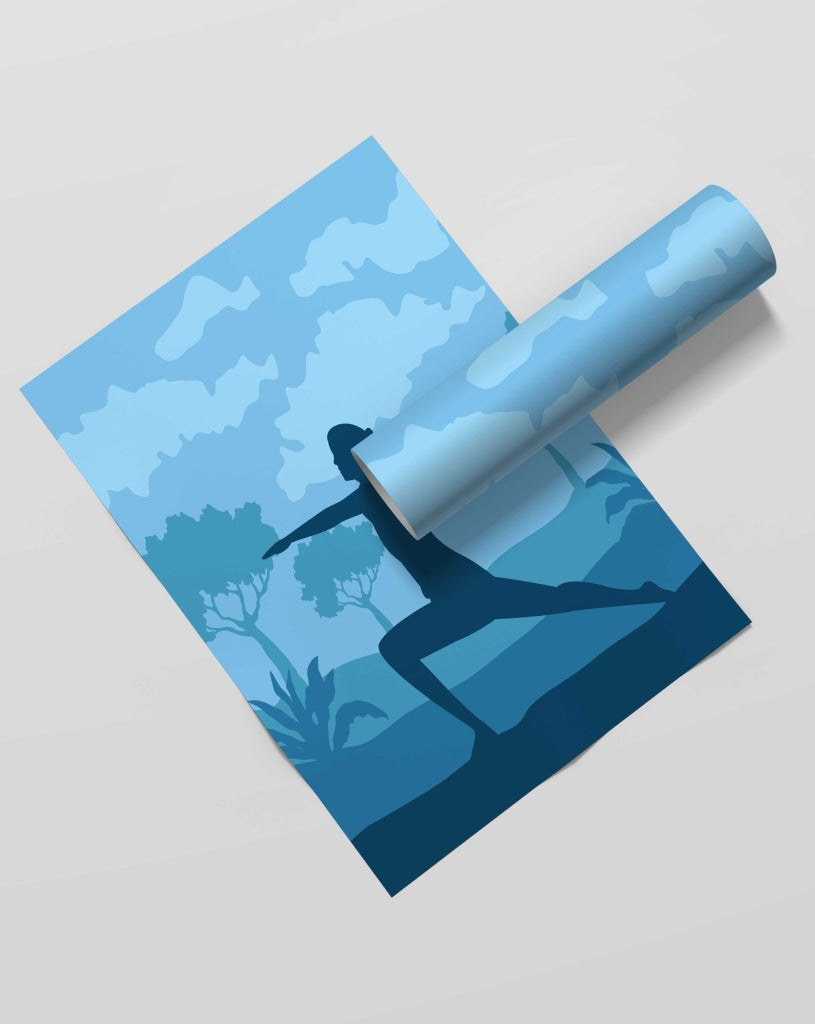 Yoga Fitness - Sports Art Frame For Wall Decor- Funkydecors Xs / Roll Posters Prints & Visual