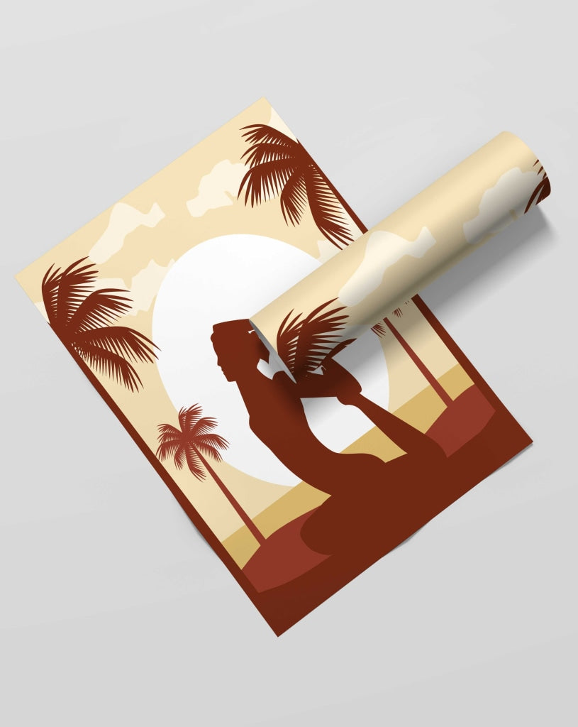 Yoga Fitness - Sports Art Frame For Wall Decor- Funkydecors Xs / Roll Posters Prints & Visual