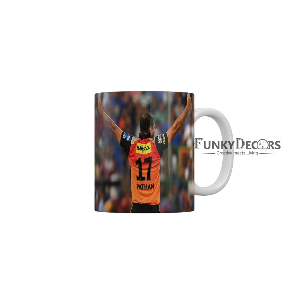 Yusuf Pathan Sunrisers Hyderabad Coffee Ceramic Mug 350 ML-FunkyDecors