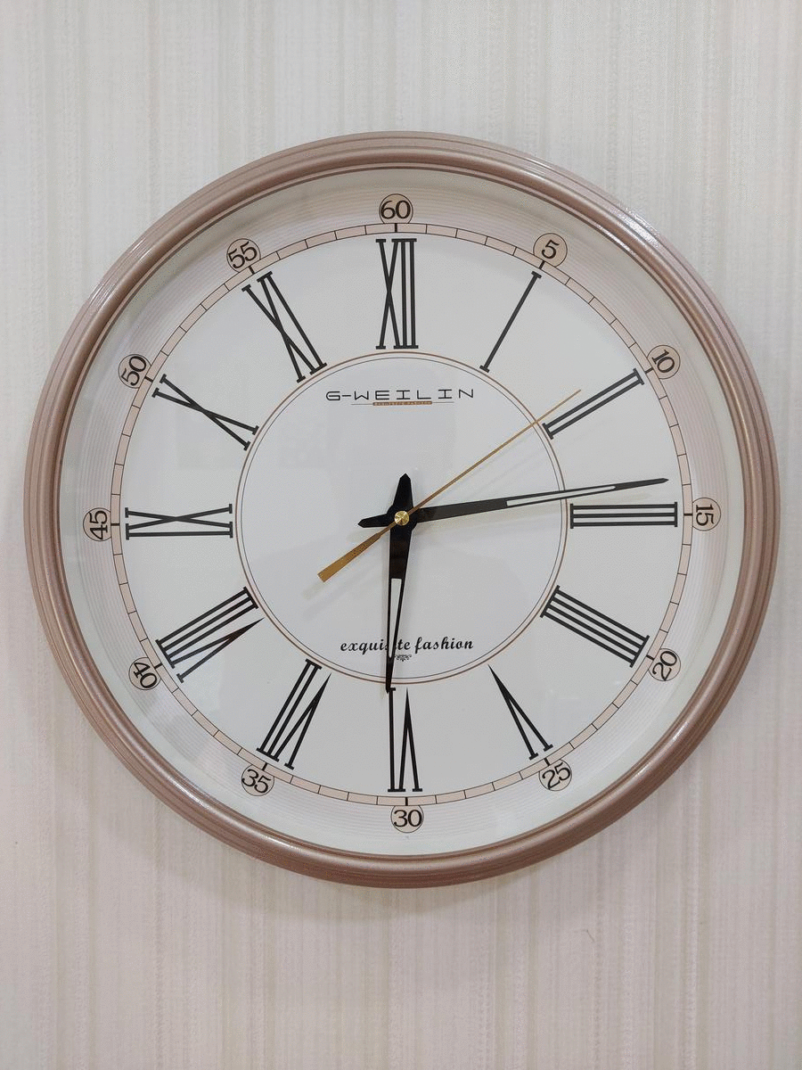 FunkyTradition Radium Glow Minimal Wall Clock, Wall Watch, Wall Decor