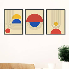 Load image into Gallery viewer, Art Of Lines - 3 Panels Abstract Frame For Wall Decor- Funkydecors Xs / Black Posters Prints &amp;
