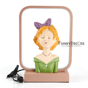Decorative Girl Face Table Lamp For Christmas Anniversary Birthday Gift Home And Office Decor Lamps