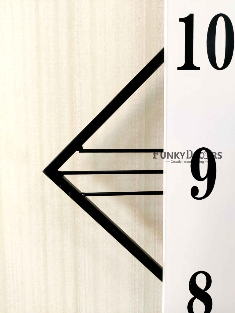 European Style Hexagon Nordic Silent Movement Pendulum Wall Clock- FunkyDecors Clocks