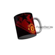 Load image into Gallery viewer, FunkyDecors Manchester United Red Black Football Ceramic Coffee Mug
