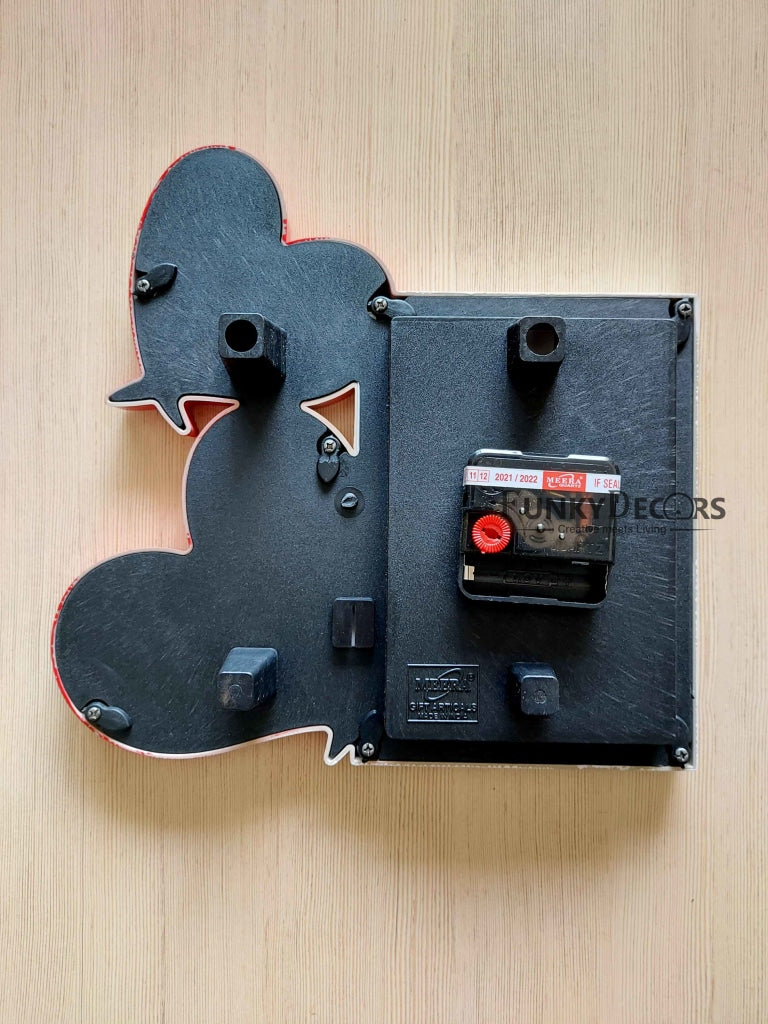 Funkytradition 2 Photos Friends Family And Love Wall Photo Frame With Clock For Home Office Decor