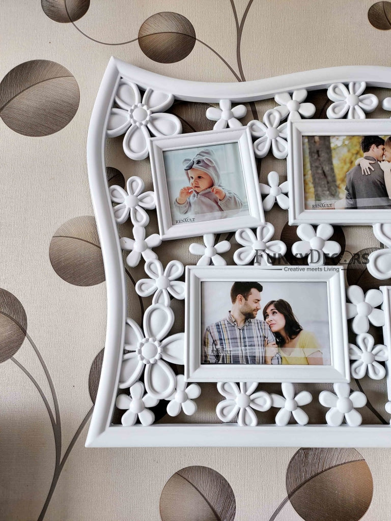 Funkytradition 4 Photos Love And Family Wall Photo Frames For Home Office Decor