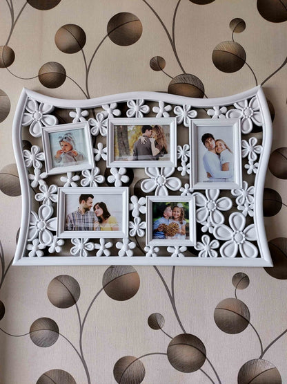 Funkytradition 4 Photos Love And Family Wall Photo Frames For Home Office Decor