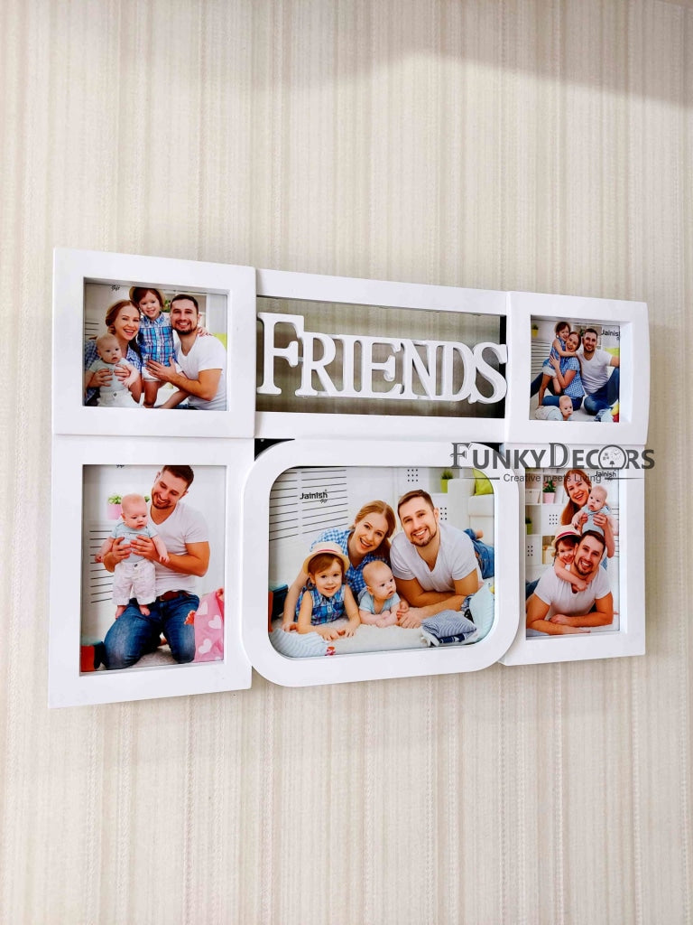 FunkyDecors 5 Photos Friends And Love Wall Photo Frames For Home Office Decor