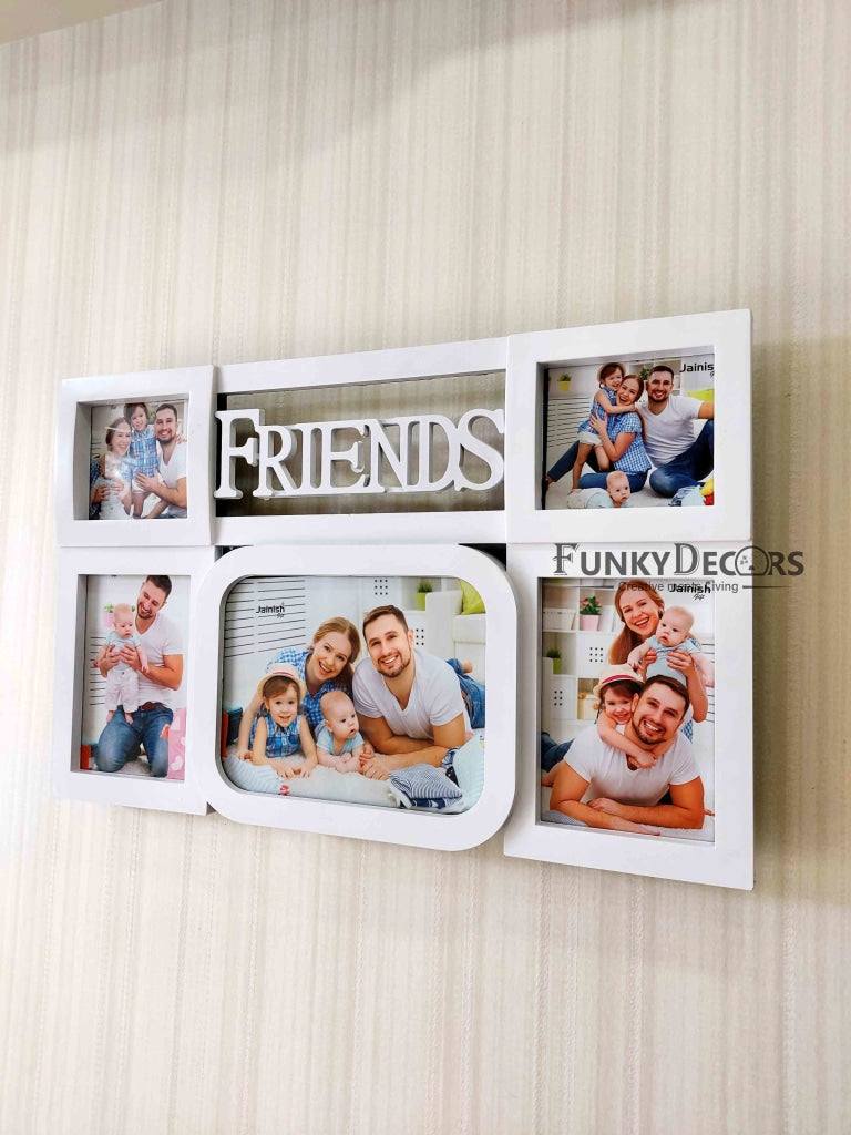 FunkyDecors 5 Photos Friends And Love Wall Photo Frames For Home Office Decor