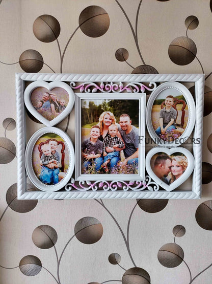 Funkytradition 5 Photos Friends Family And Love Wall Photo Frames For Home Office Decor