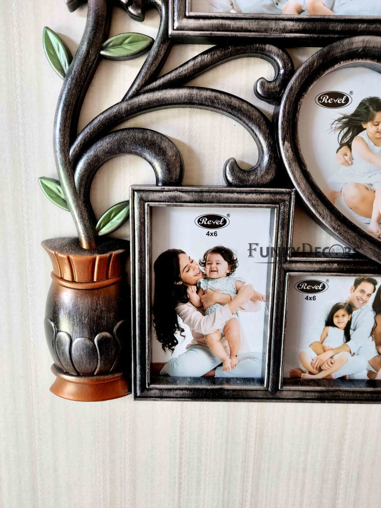 FunkyDecors 6 Photos Friends Family And Love Wall Photo Frames For Home Office Decor
