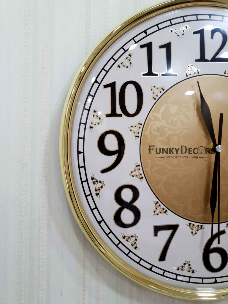 FunkyDecors Designer Wall Clock Watch Decor For Home Office And Gifts 36 Cm Tall Clocks