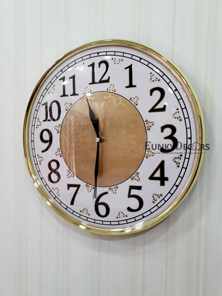FunkyDecors Designer Wall Clock Watch Decor For Home Office And Gifts 36 Cm Tall Clocks