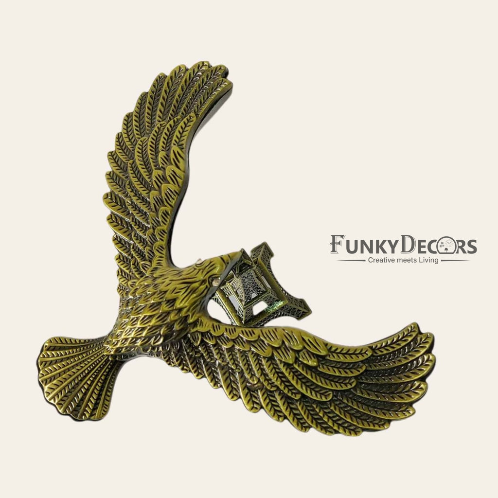 FunkyDecors Eiffel Tower Statue With Balance Eagle Metal Showpiece | Birthday Anniversary Gift
