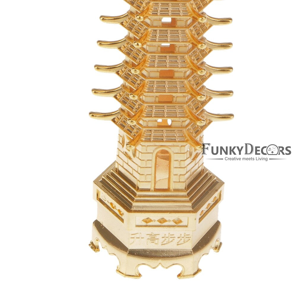FunkyDecors Feng Shui Sanshiv Education Tower ( Pagoda ) Showpiece For Success And Happiness