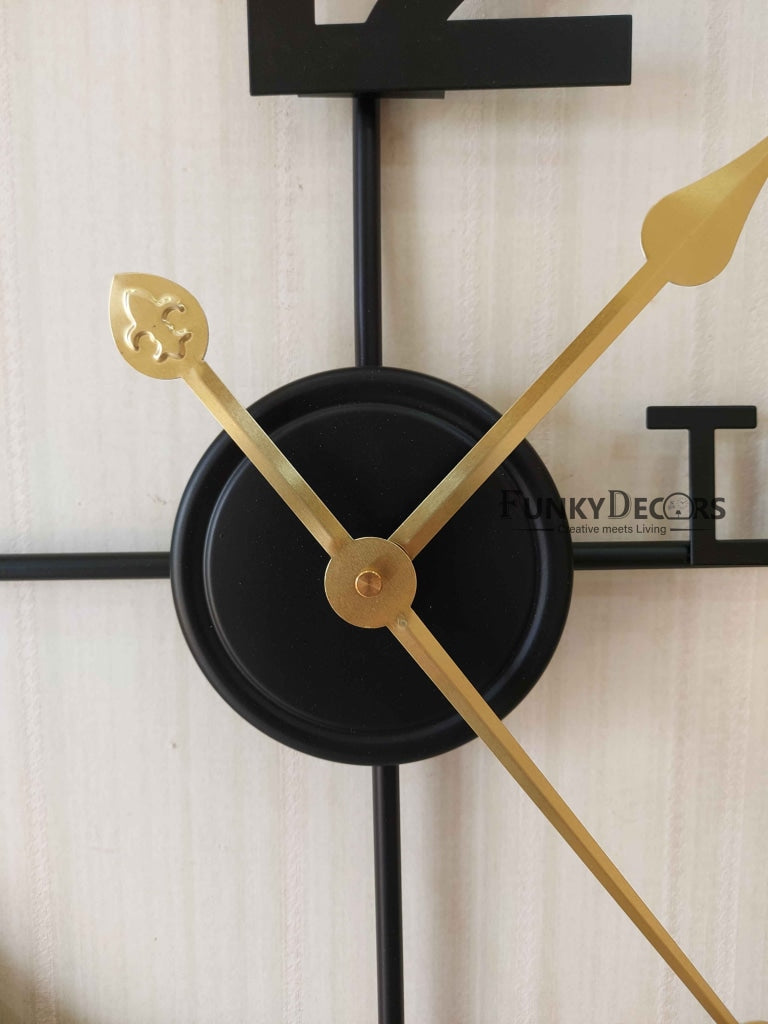 FunkyDecors Minimal Design Metal Wall Clock Watch Décor For Home Office Decor And Gifts 50 Cm