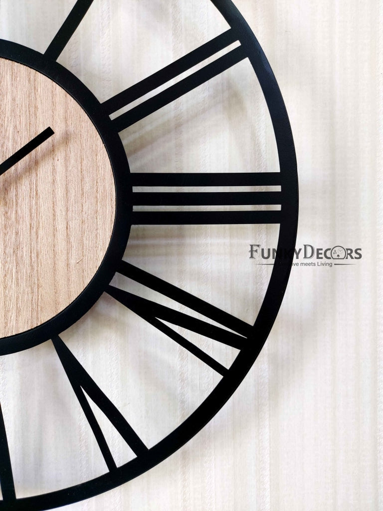 FunkyDecors Minimal Metal Wall Clock Watch Decor For Home Office And Gifts Clocks