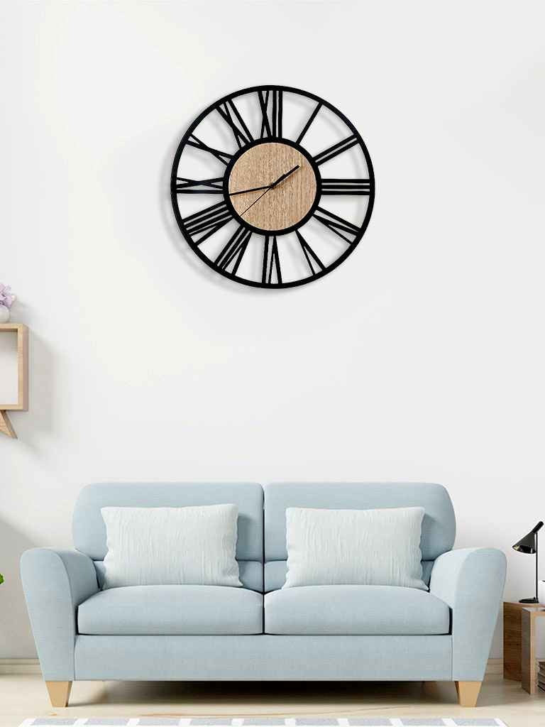 FunkyDecors Minimal Metal Wall Clock Watch Decor For Home Office And Gifts Clocks