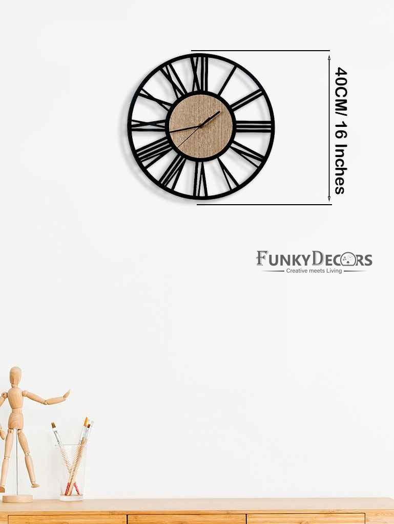FunkyDecors Minimal Metal Wall Clock Watch Decor For Home Office And Gifts Clocks