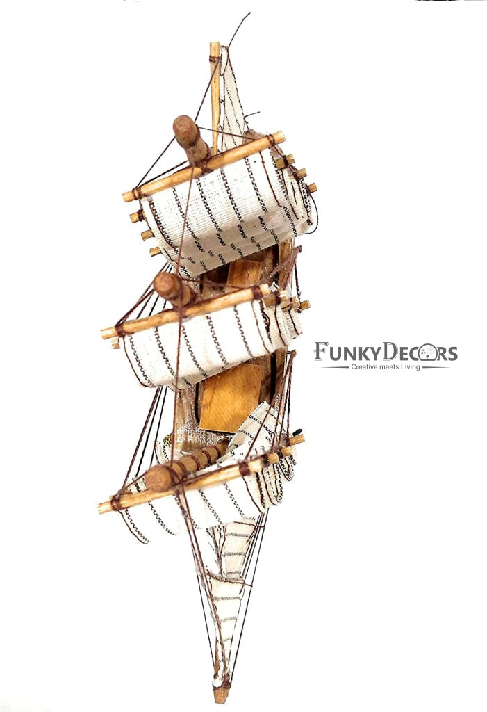 FunkyDecors Passat Tall Ship Detailed Wooden Model Nautical Home Decor 23 Cm Figurines